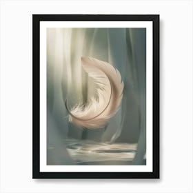 Feather In The Wind Art Print