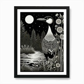 Owl At Night 1 Art Print