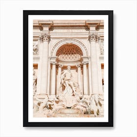 Trevi Fountain Statue Art Print