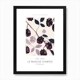 Blackberries Le Marche Fermier Poster 2 Art Print