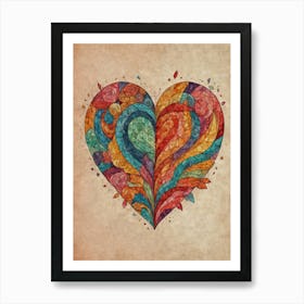 Heart Of Love 30 Art Print