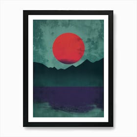 Sunset In The Mountains 47 Art Print