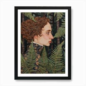 Lady Fern Painting 2 Art Print