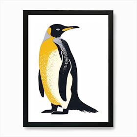 Yellow Emperor Penguin 3 Art Print