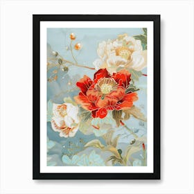 Chinese Flower Painting 82 Art Print