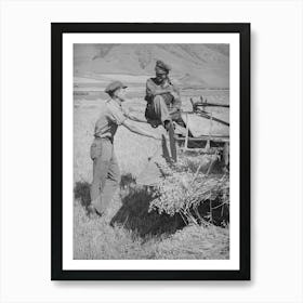 Untitled Photo, Possibly Related To Neighboring Farmer Asking One Of The Members Of The Olsen Cooperative Art Print