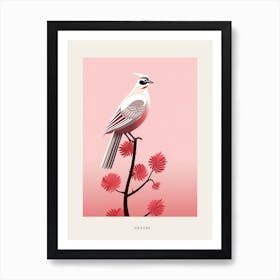 Minimalist Grouse 1 Bird Poster Art Print