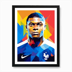 France Soccer Player 1 Art Print