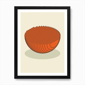 Lady Bug Anatomy Abstract Minimal Art Print