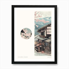 Nozawa Onsen Japan 3 Cut Out Travel Poster Art Print