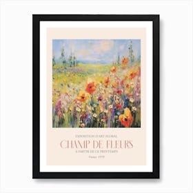 Champ De Fleurs, Floral Art Exhibition 10 Art Print