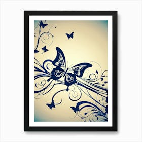 Butterfly Wallpaper 16 Art Print