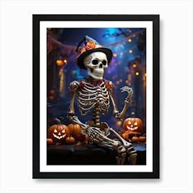 Halloween Skeleton 8 Poster