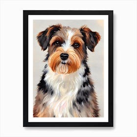 Glen Of Imaal Terrier 3 Watercolour Dog Art Print
