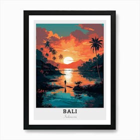 Bali Sunset Travel Art Print