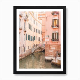 Venice Pastel Canal Art Print