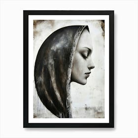 Woman'S Head Art Art Print