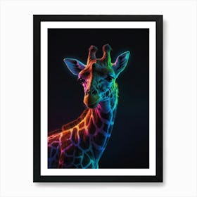 Giraffe Canvas Art 6 Art Print