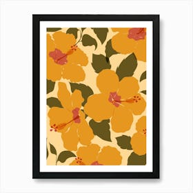 Yellow Hibiscus Art Print