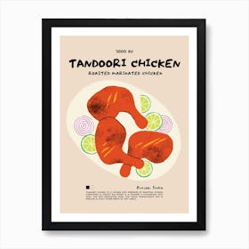 Tandoori Chicken Art Print