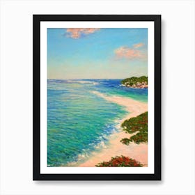 Horseshoe Bay Beach Bermuda Monet Style Art Print