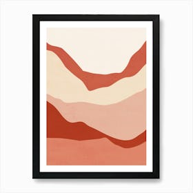 Abstract Mountain Landscape - Tt01 Art Print