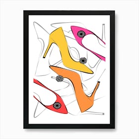 Happy Heels Art Print