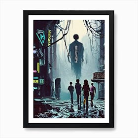 Chasing the Bad Guys (Version 2) Art Print