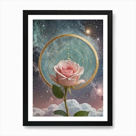 Astrology Rose Art Print