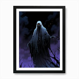 Spooky Ghost 1 Art Print