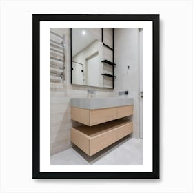 Modern Bathroom Art Print