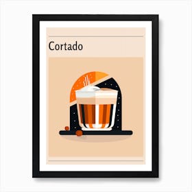 Cortado 2 Midcentury Modern Poster Art Print