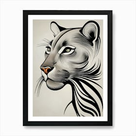 Lion Head 3 Art Print