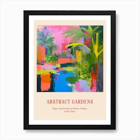 Colourful Gardens Phipps Conservatory And Botanic Gardens Usa 4 Red Poster Art Print