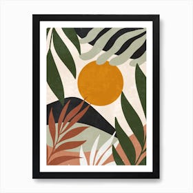 Tropical Leaves Canvas Print Póster