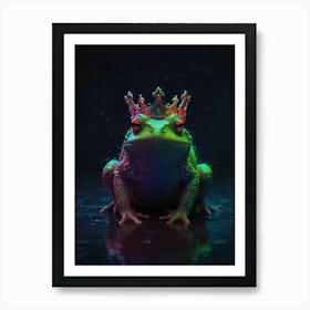 Frog With Crown 2 Art Print