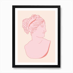 Mythos Female Pink Art Print