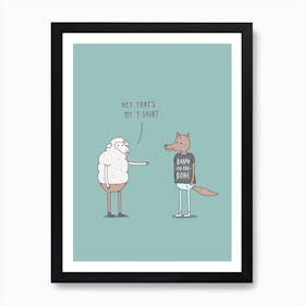 Wolf in Sheep's Clothing Art Print