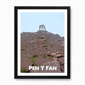 Pen Y Fan, UK, Brecon Beacons, Wales, Nature, Climbing, Wall Print, Art Print