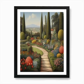 Tuscan Garden Art Print