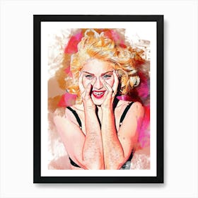 Madonna Smudge Art Print