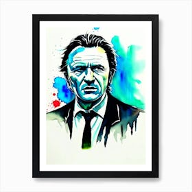 Harvey Keitel In Reservoir Dogs Watercolor 2 Art Print