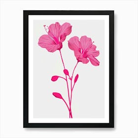 Hot Pink Geranium 2 Art Print