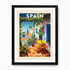 Marbella Spain 7 Fauvist Painting Travel Poster Art Print