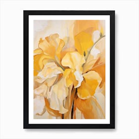 Fall Flower Painting Daffodil 1 Art Print