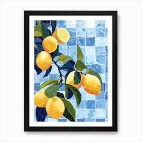 Lemons Illustration 1 Art Print