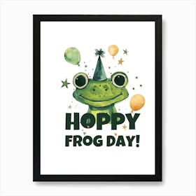 Happy Frog Day Art Print