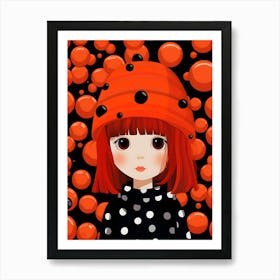 Ladybug Girl Art Print