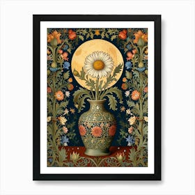 William Morris Daisy In A Vase Art Print