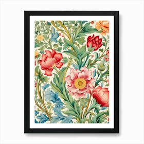 Floral Wallpaper 116 Art Print